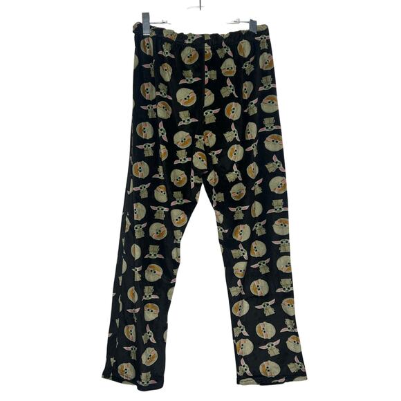 STAR WARS Crazy Lounge Baby Yoda Fleece Pajama Pants Drawstring Pull On Mens XL - Picture 3 of 8